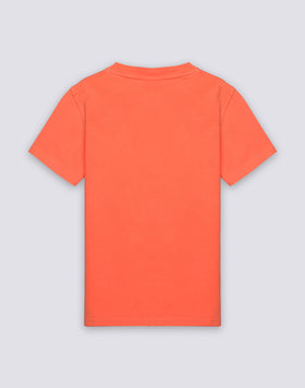 BOYS' SHORT-SLEEVED T-SHIRT IN OVERDYED COTTON