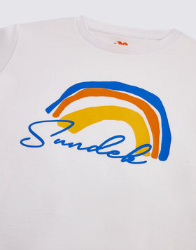 T-SHIRT WITH RAINBOW PRINT 