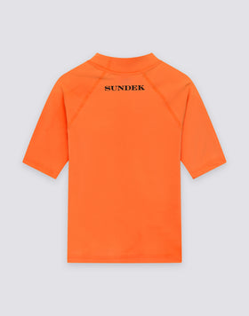 UPF 50 CHILDREN'S RASHGUARD WITH ROUND NECK