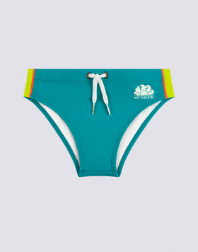 BOYS' SWIM SHORTS WITH RAINBOW DETAILS ON THE SIDES