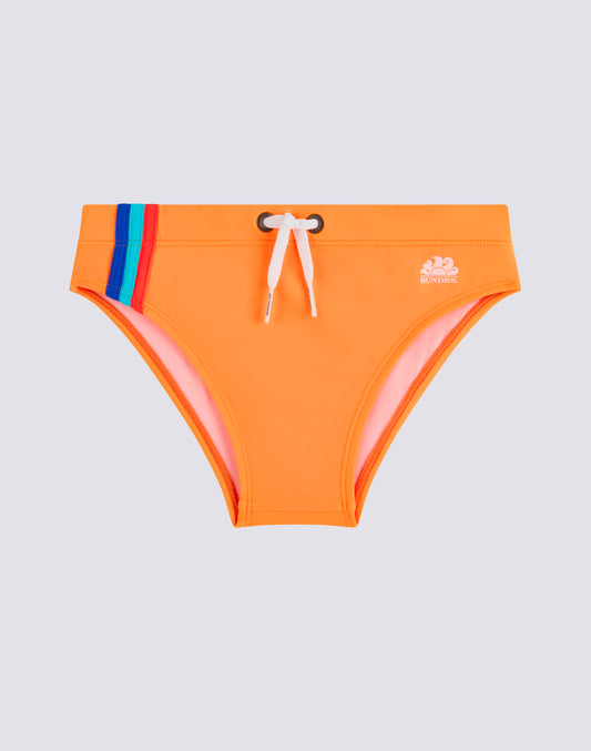 BOYS' TRICOLOUR SWIM SHORTS