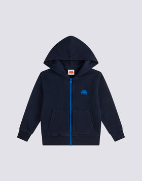 SWEATSHIRT WITH POUCH POCKET AND CENTRAL FULL ZIP