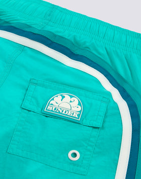 SWIMSHORTS SHORT ELASTICATED WAIST CRINKLED
