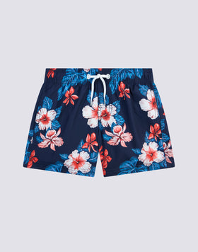 REPREVE® ELASTICATED WAIST SHORT SWIMSHORTS WITH HEAVEN DREAM PRINT