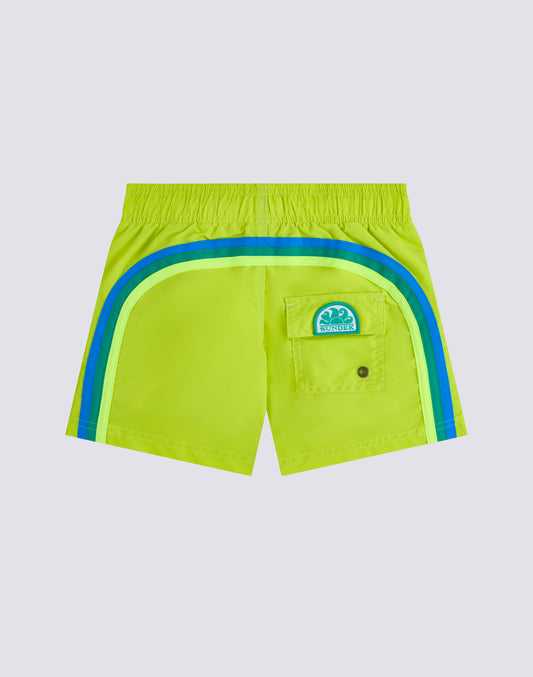 CHILDREN'S SWIM SHORTS WITH ELASTICATED WAIST ICONIC TAFFETA