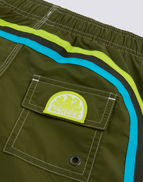 BOY’S SWIMSHORTS SHORT ELASTICATED WAIST ICONIC TAFFETA