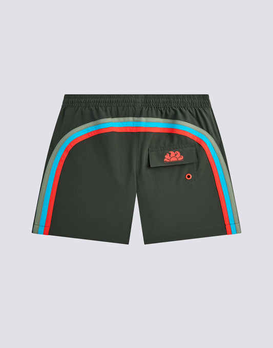 CHILDREN'S SWIMWEAR SHORTS WITH ELASTICATED WAIST IN STRETCH FABRIC