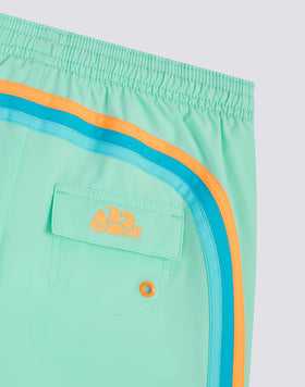 COSTUME DA BAGNO BAMBINO CORTO VITA ELASTICATA IN TESSUTO STRETCH
