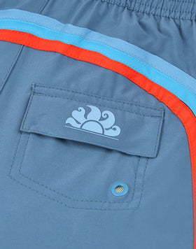 CHILDREN'S SWIMWEAR SHORTS WITH ELASTICATED WAIST IN STRETCH FABRIC
