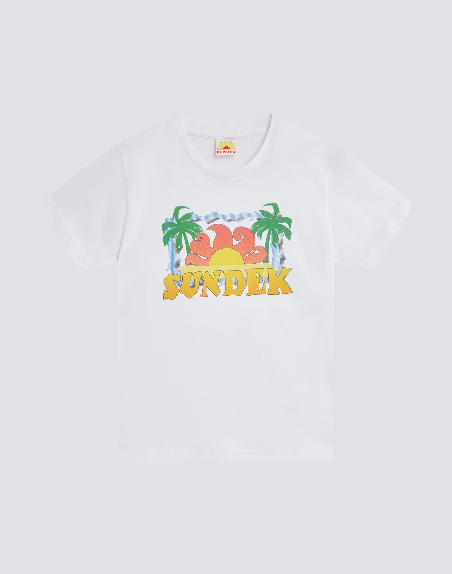 T-SHIRT WITH ARCHIVAL PALM PRINT