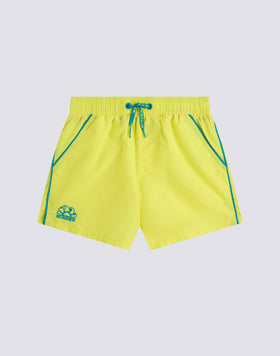 ICONIC TAFFETA SHORT-LENGTHS SWIMSHORTS WITH ELASTICATED WAIST AND PIPING