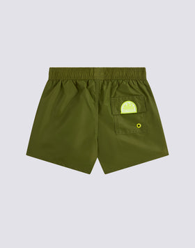 ICONIC TAFFETA SHORT-LENGTHS SWIMSHORTS WITH ELASTICATED WAIST AND PIPING