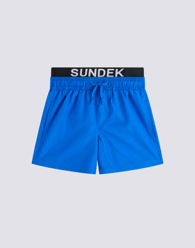 SWIMSUIT WITH ELASTIC LOGO LIGHT POLY
