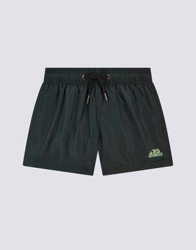 STRETCH WAIST SWIM TRUNKS