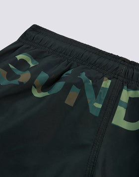 STRETCH WAIST SWIM TRUNKS