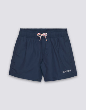 REPREVE® RECYCLED POLYESTER BOYS' SWIMSHORTS WITH TRICOLOUR DETAILS