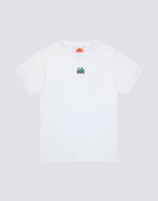 BOYS' SHORT-SLEEVED T-SHIRT WITH JUICY STRIPES SURFBOARD PRINT