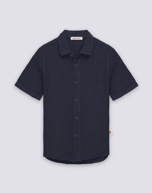CHILDREN'S SHORT-SLEEVED LINEN SHIRT