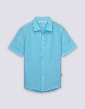 CHILDREN'S SHORT-SLEEVED LINEN SHIRT