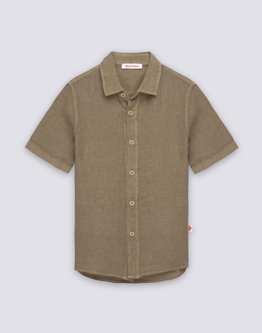 CHILDREN'S SHORT-SLEEVED LINEN SHIRT