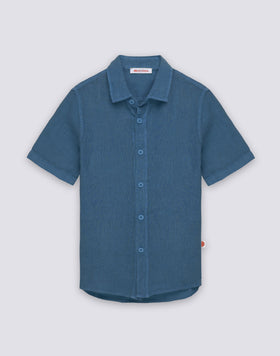 CHILDREN'S SHORT-SLEEVED LINEN SHIRT