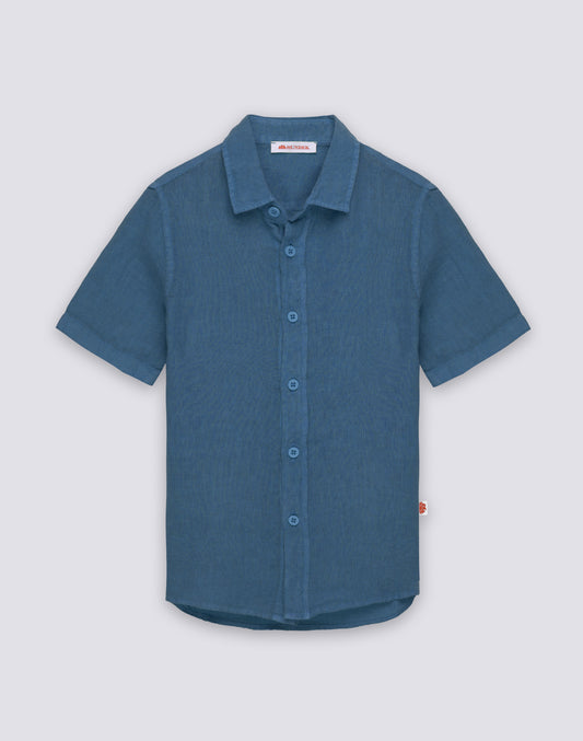 CHILDREN'S SHORT-SLEEVED LINEN SHIRT