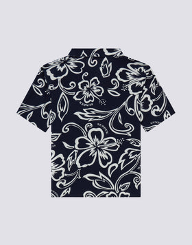 BOY'S BOWLING SHIRT WITH FLORAL PRINT