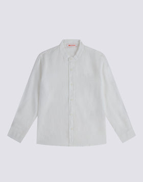 LINEN SHIRT WITH MANDARIN COLLAR