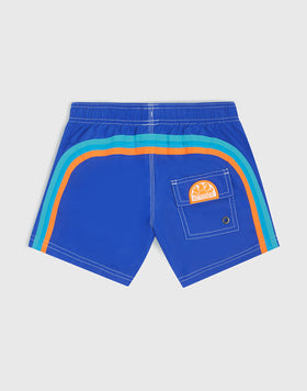 STRETCH WAIST SWIM TRUNKS