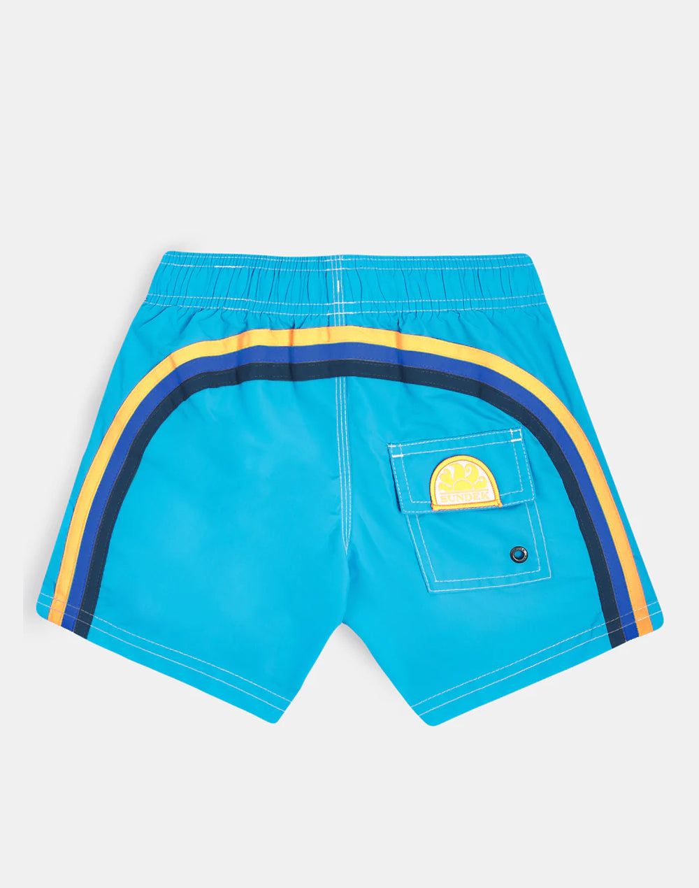 SHORT SWIM SHORTS WITH AN ELASTICATED WAISTBAND