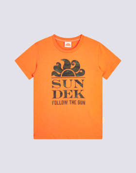 MINI NEW LOGO CREW NECK T-SHIRT WITH CAMOU PRINT