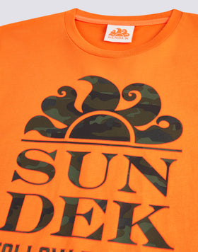 MINI NEW LOGO CREW NECK T-SHIRT WITH CAMOU PRINT
