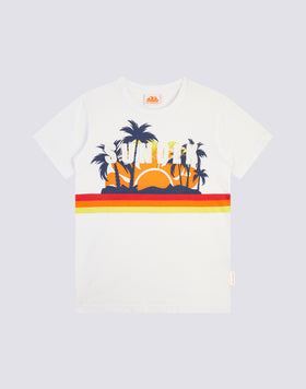 SHORT SLEEVE T-SHIRT WITH SUNDEK SUNSET PRINT