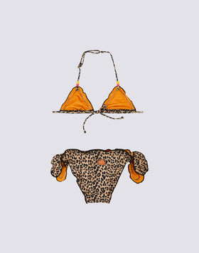 MINI MAGNOLIA BIKINI WITH SWEET LEOPARD PRINT