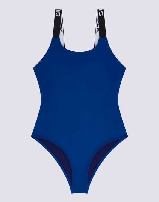 COSTUME INTERO BAMBINA CON SPALLINE LOGATE