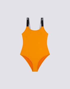 ONE-PIECE SWIMSUIT WITH LOGOED STRAPS