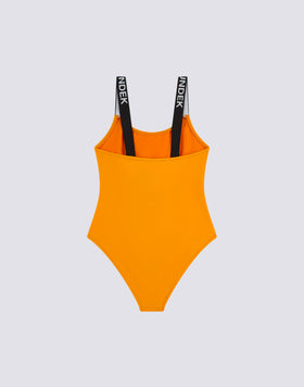 ONE-PIECE SWIMSUIT WITH LOGOED STRAPS