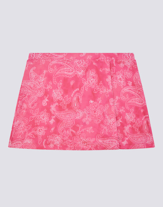 HIBI PAISLEY PRINT MINI SKIRT