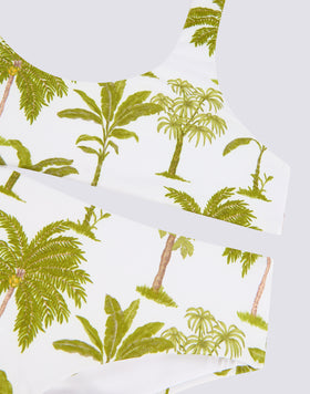 MINI SPORTY BIKINI WITH BOTANIC PRINT