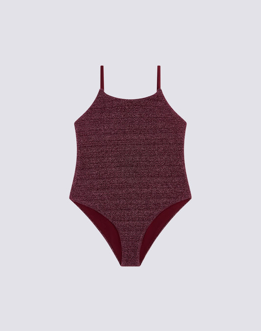 GIRL'S ONE-PIECE SWIMSUIT IN LUREX