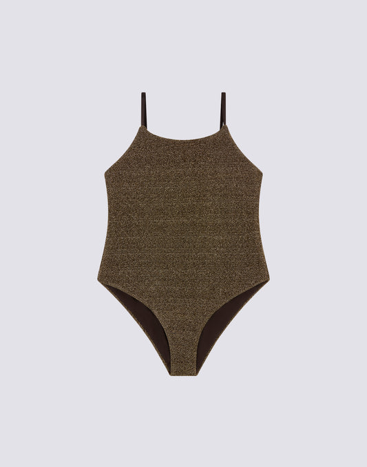 GIRL'S ONE-PIECE SWIMSUIT IN LUREX