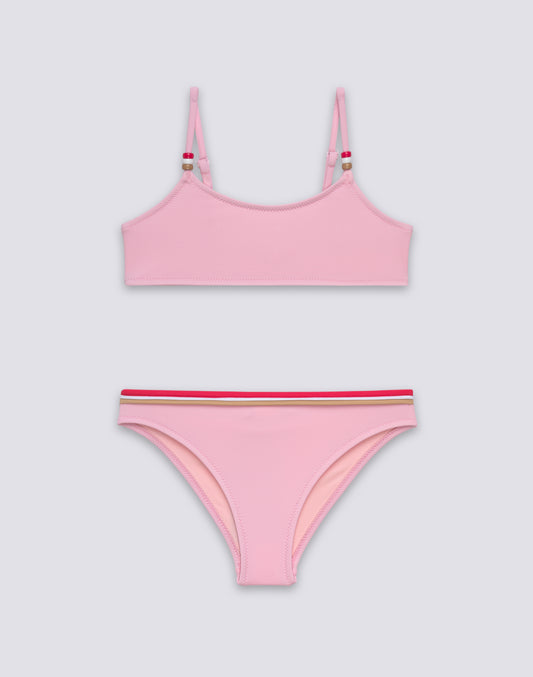 GIRLS' BIKINI WITH ADJUSTABLE TOP AND FIXED BOTTOMS