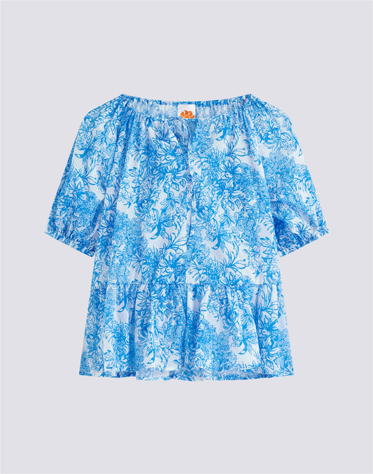 SLEEVELESS DRESS WITH FLEUR DE JOIE PRINT