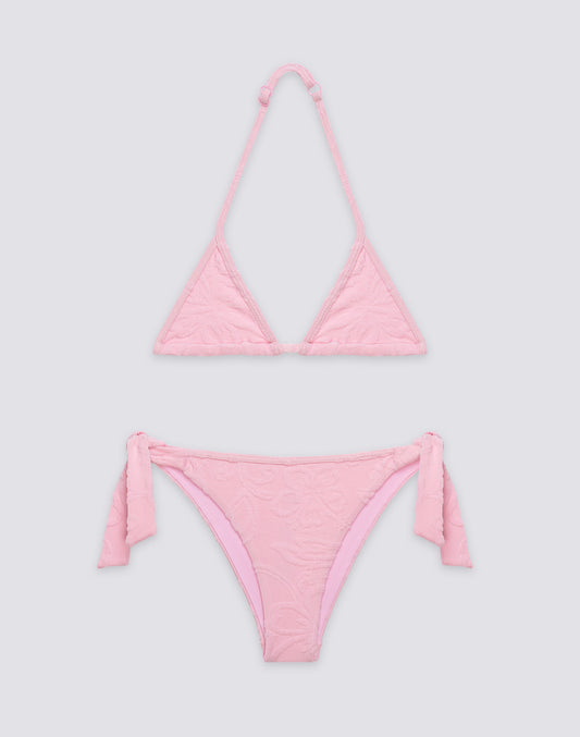 JACQUARD TERRY CLOTH MINI BIKINI WITH SK23 PATTERN