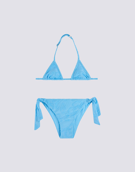 JACQUARD TERRY CLOTH MINI BIKINI WITH SK23 PATTERN