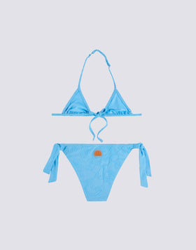 JACQUARD TERRY CLOTH MINI BIKINI WITH SK23 PATTERN