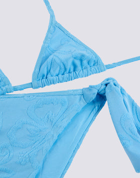 JACQUARD TERRY CLOTH MINI BIKINI WITH SK23 PATTERN