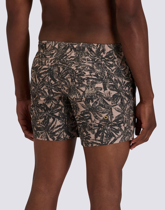 GOLDENWAVE MEN'S SHORT SWIMSUIT WITH CAMO PALM PRINT