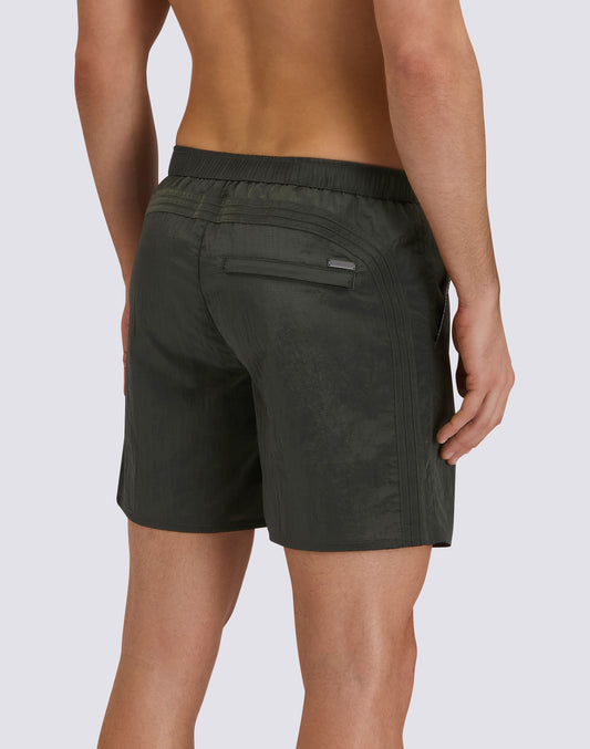 GOLDENWAVE MEN'S LONG SWIMSUIT WITH SEMI-ELASTIC WAIST IN RIPSTOP NYLON