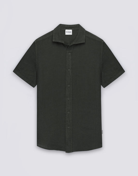 MEN'S SHORT-SLEEVED LINEN SHIRT
